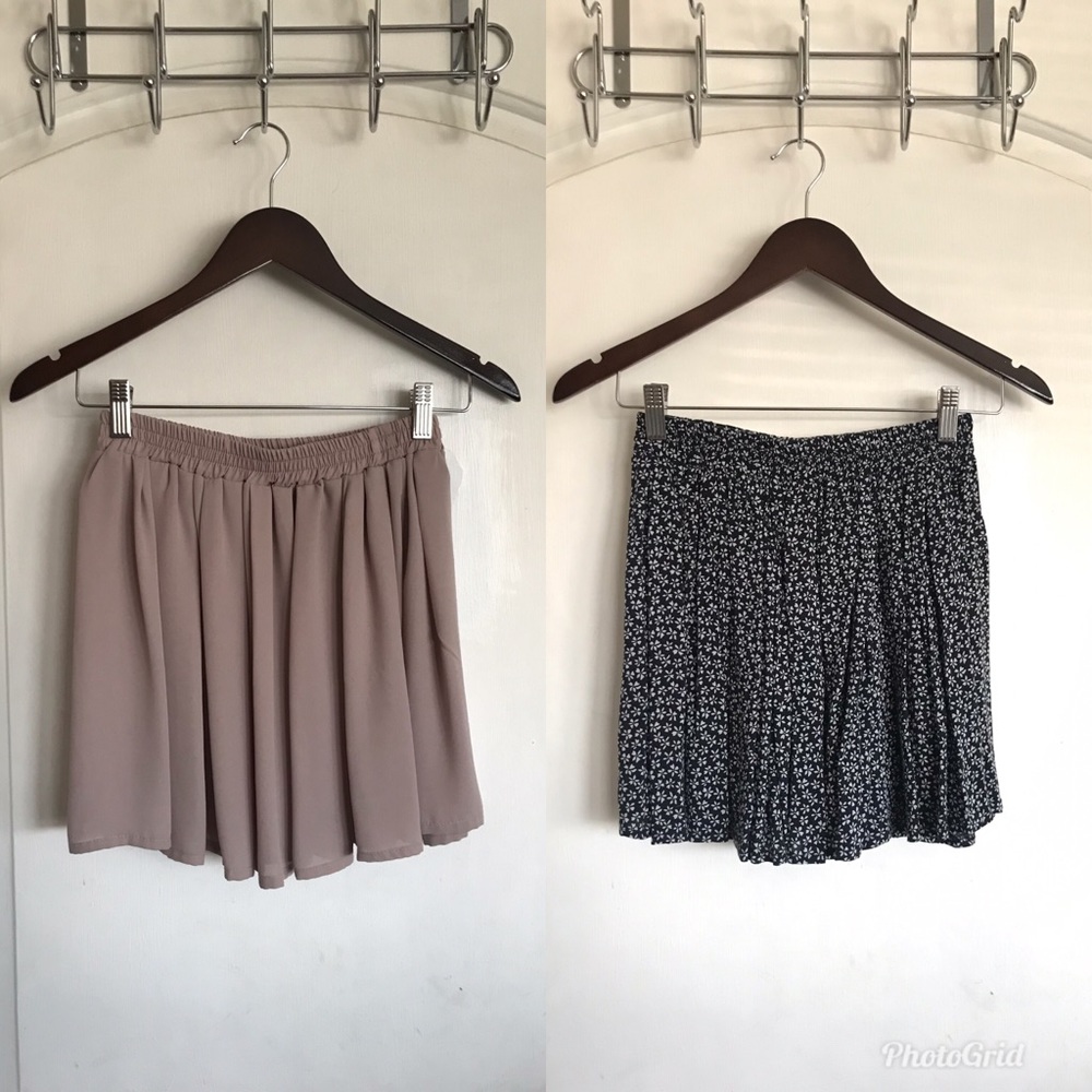 2 brandy melville luma skirts